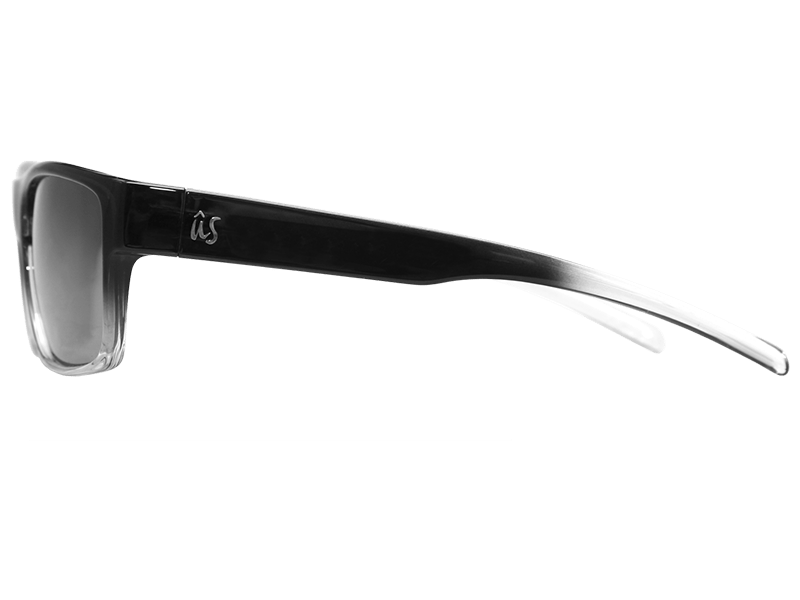 The Argos - Sunglasses in Gloss Black Fade Grey Silver #gloss-black-fade-grey-silver