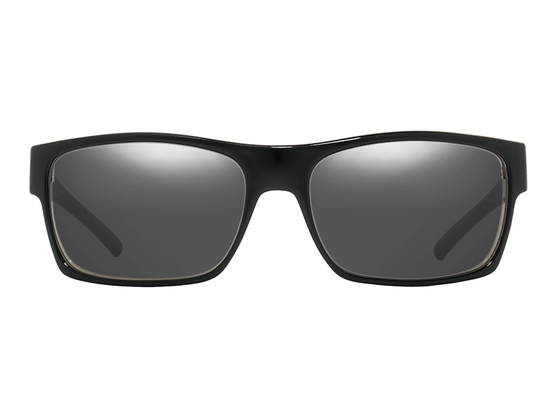 The Argos - Sunglasses in Gloss Black Grey Silver #gloss-black-grey-silver