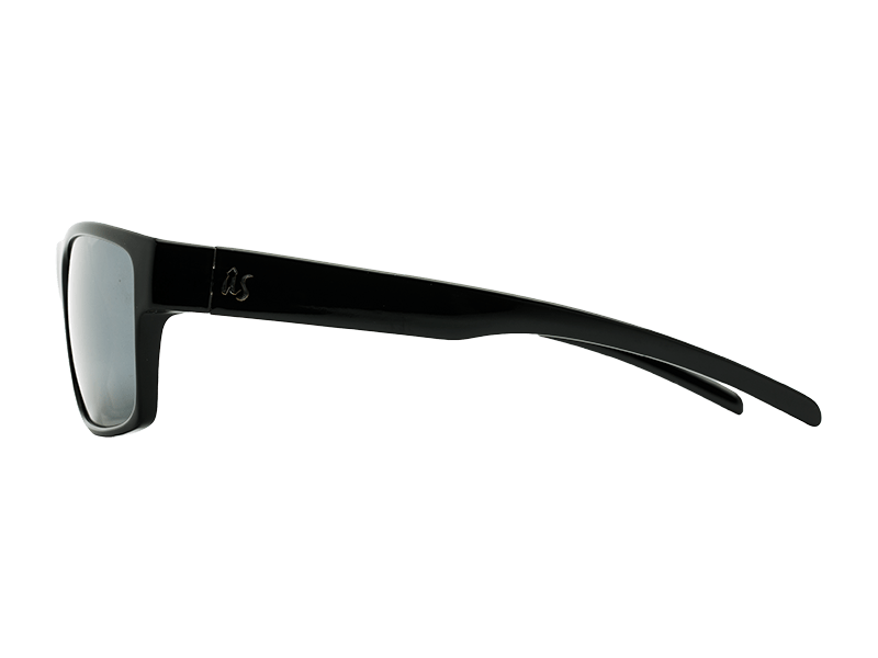 The Argos - Sunglasses in Gloss Black Grey Silver #gloss-black-grey-silver