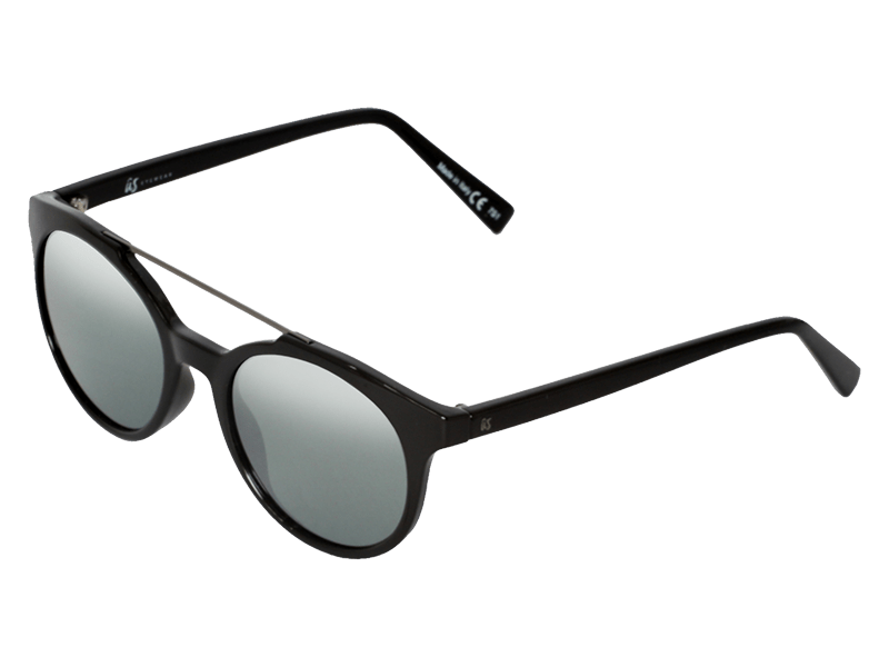 The Calix - Sunglasses in Gloss Black Grey Silver Chrome #gloss-black-grey-silver-chrome