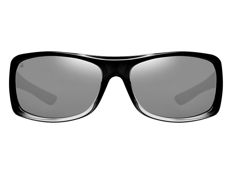 The Carbo - Sunglasses in Gloss Black Fade Silver #gloss-black-fade-silver