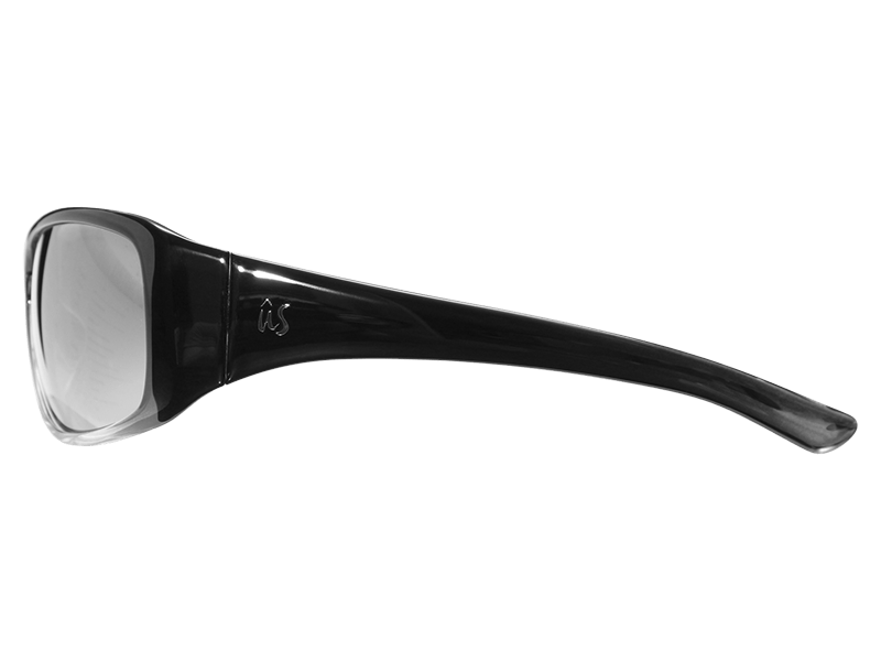 The Carbo - Sunglasses in Gloss Black Fade Silver #gloss-black-fade-silver