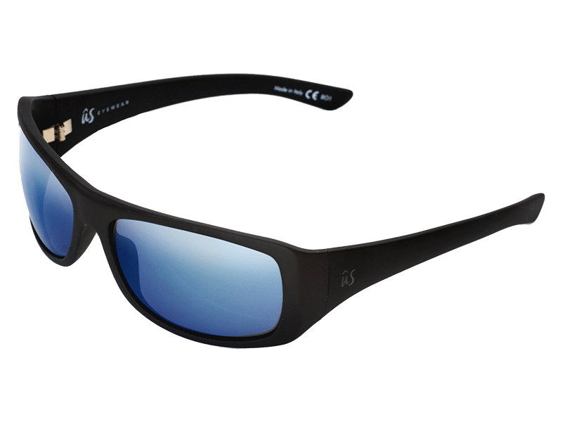 The Carbo - Sunglasses in Matte Black Metallic Blue #matte-black-metallic-blue