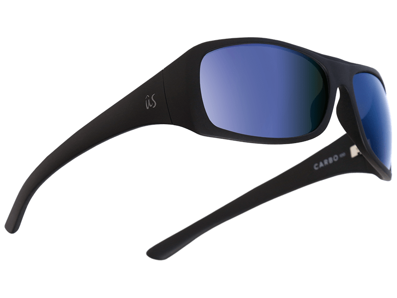 The Carbo - Sunglasses in Matte Black Metallic Blue #matte-black-metallic-blue