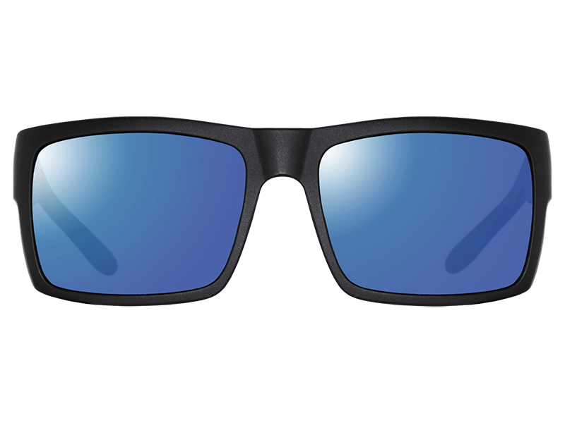 The Helios - Sunglasses in Matte Black Grey Blue #matte-black-grey-blue