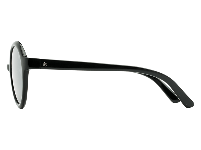 The Iris - Sunglasses in Gloss Black Silver Chrome #gloss-black-silver-chrome