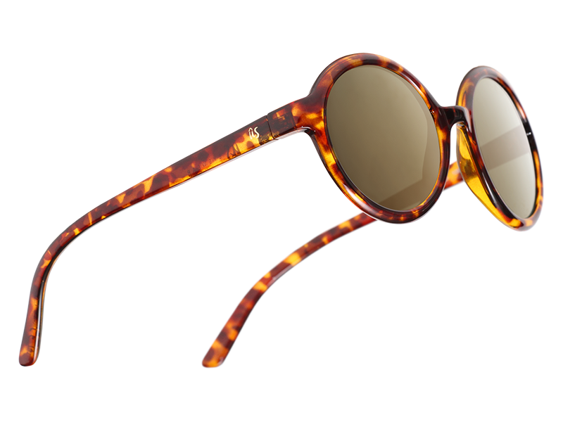 The Iris - Sunglasses in Gloss Tortoise Shell Grey Gold Chrome #gloss-tortoise-shell-grey-gold-chrome