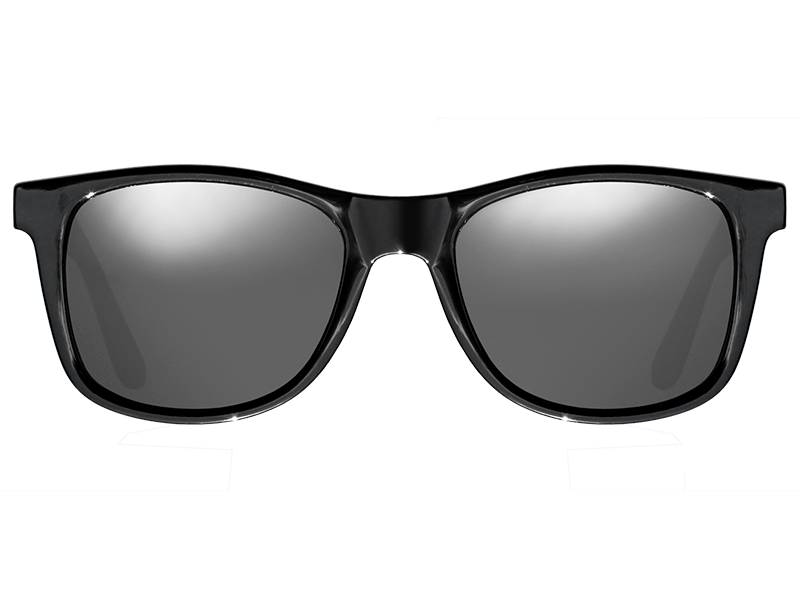 The Maty - Sunglasses in Gloss Black Grey Silver Chrome #gloss-black-grey-silver-chrome