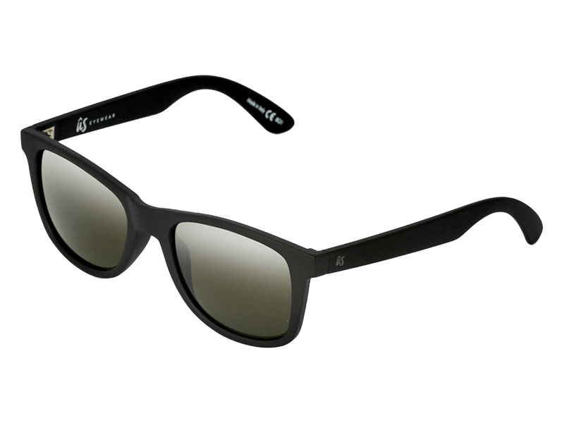 The Maty - Sunglasses in Matte Black Vintage Grey Polarised #matte-black-vintage-grey-polarised