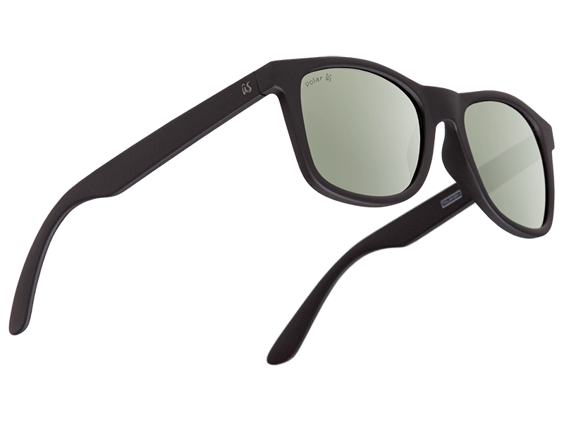 The Maty - Sunglasses in Matte Black Vintage Grey Polarised #matte-black-vintage-grey-polarised