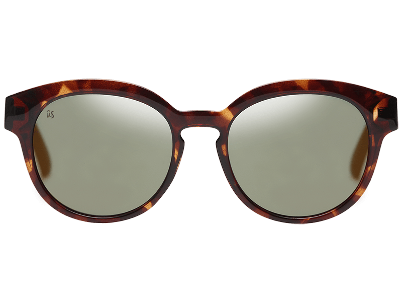 The Nathi - Sunglasses in Gloss Tortoise Shell Grey Gold Chrome #gloss-tortoise-shell-grey-gold-chrome