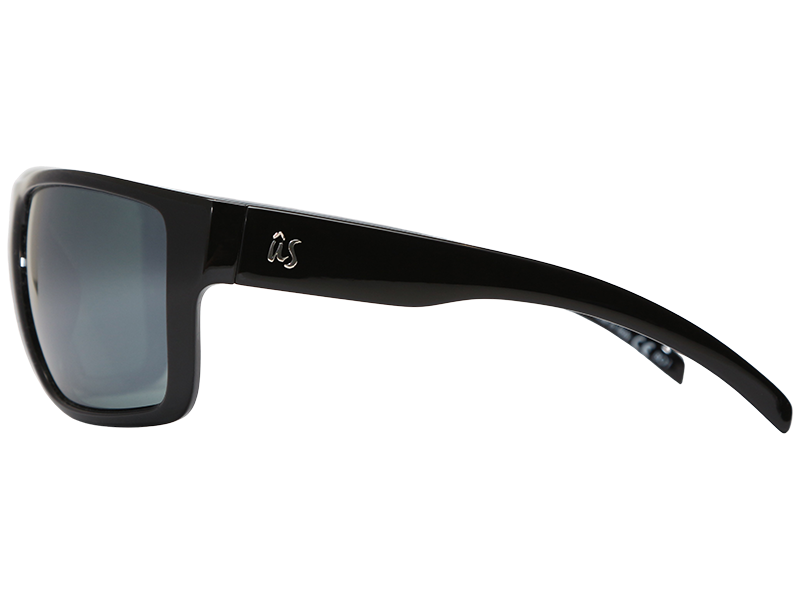 The Tatou - Sunglasses in Gloss Black Grey Polarized #gloss-black-grey-polarized