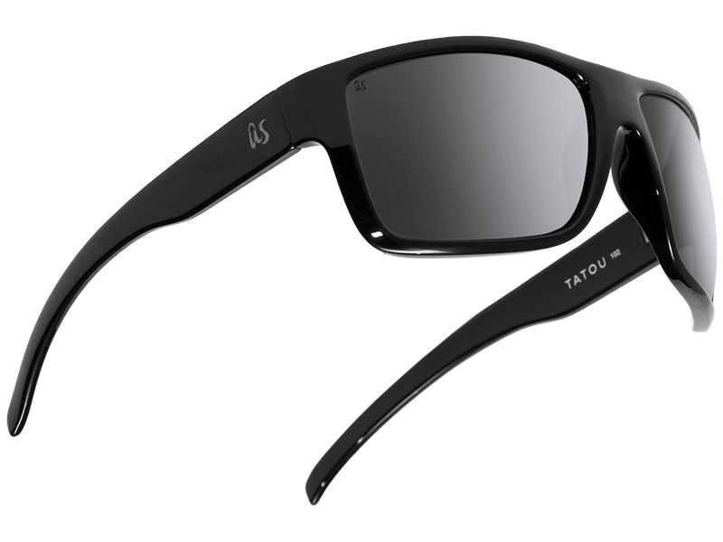 The Tatou - Sunglasses in Gloss Black Grey Silver Chrome #gloss-black-grey-silver-chrome